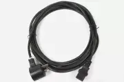 5 Metre Power Extension Cable Lead Cord Black Piggy Back IEC Plug 5m 1.0mm