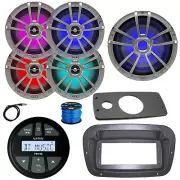 Infinity Radio, Adapter,Spa Bezel, ANT, LED Sub, 4x 6.5" 225W Titanium Speaker