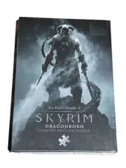 Puzzle Skyrim Dragonborn Elder Scrolls V, 1000 Piece 19"x27". NEW and SEALED