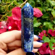 Lapis Lazuli Pyrite fools gold natural Crystal Healing Gemstone polished Point