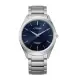 【CITIZEN 星辰】GENTS光動能鈦金屬職場時尚腕錶-銀X藍(BJ6520-82L)