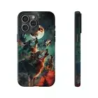 Wolf Pack Howling Moon Abstract - Phone Cover Case for iPhone | Galaxy | Pixel