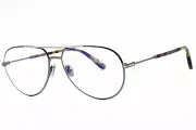 TOM FORD FT5829-B 008 Eyeglasses Shiny Gunmetal Clear Frame 57mm