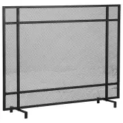 Olly 104x81cm Metal Firescreen, Black