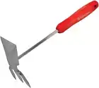 Premium Stainless Steel Hoe/Cultivator, Red - Garden Tool Holder Organizer NEW