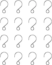 eMagTech 200Pcs S Shape Crystal Bead Curtain Hook - Stainless Steel Mini Wire Connector for Chandelier Pendant - Silver