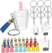 IWOWHERO Unique Drinking Cup Ornament Keychain Craft Charms for Necklace Bracelet Diy