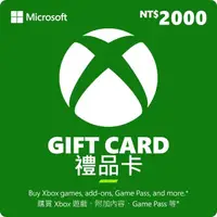 在飛比找momo購物網優惠-【Microsoft 微軟】XBOX 禮物卡 NT$2000