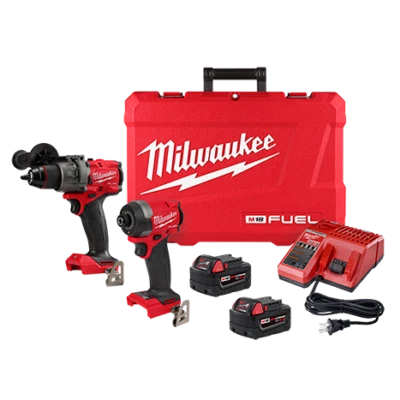 Milwaukee 3697-22 M18 FUEL™ 2-Tool Hammer Drill and Impact Driver Combo Kit