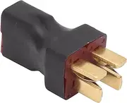 T Plug Parallel Adapter 1 Female 2 Male No Wire T Plug RC Battery ESC Connector Adapter for Lithium Batteries RC car Airplane Boat Connected Parallel