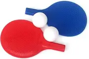 KOMBIUDA 2 Sets Outdoor Table Tennis Racket Set of Plastic Paddles with Balls Safe for Beginners for Kindergarten