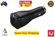 Genuine Samsung Dual USB Fast Car Charger Type C Cable S7 S8 S9 S10 Note 8 9 10