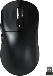 MANBASNAKE Attack Shark X3MAX 49g Wireless Supelight Mouse, BT/2.4G Wireless/Wired Gaming Mouse, PAW3950 42K DPI Optical Sensor, 200h Battery, Programmable Mouse for PC/Mac/Win/Xbox (Black)
