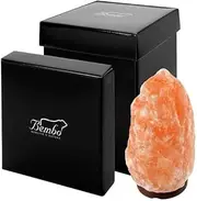 Bembo Himalayan Salt Lamp (1-2 kg) – Completely Natural – Handmade – Certified One by One – Elegant Packaging for an Original Gift