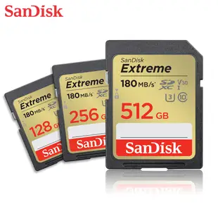 SANDISK 128G 256G 512G V30 Extreme SDXC UHS-I U3 相機專用 記憶卡