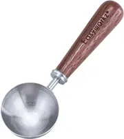 Retro Stainless Steel Coffee Scoop With Black Walnut Handle,10g -1 Tablespoon Coffee Measuring Spoon,Coffee Accessories,For Coffee Beans Or Tea,Silver