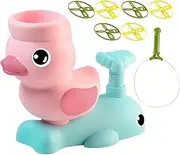 Outside Chasing Toy - Colorful Flying Saucer Toy,Portable Yard Activities, Fine Motor Skills Learning Game for Boys, Girls