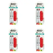 8pc Texta Non-Toxic 1mm Whiteboard Markers Black and Red w/ Magnetic Hook