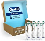 Oral-B Daily Clean Replacement Brush Heads for an Oral-B Electric Toothbrush, Pack of 8