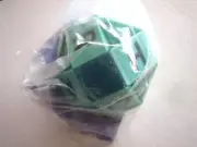 NOS Rubik's Cube Snake Puzzle Brain Teaser Teal Straight Line Vintage original