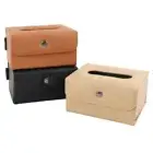 Fixed Car Seat Tissue Box Armrest Box Paper Napkin Box Organizer For Car