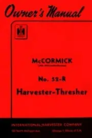 International McCormick Deering No. 52-R Harvester Thresher Operators Manual