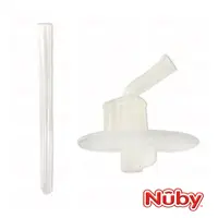 在飛比找PChome24h購物優惠-Nuby 吸管配件組-晶透運動水杯(細吸管)/532ml