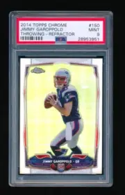 PSA 9 JIMMY GAROPPOLO 2014 TOPPS CHROME THROWING #150 REFRACTOR RC ROOKIE 3951