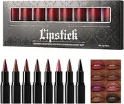 Lipliners Pencil Set, 8 Colors Gradient Lipstick, Smudge-Proof Long-Lasting Formula, High-Pigment Plumping Effect, Multi-Use Lip Makeup Kit, Perfect Cosmetic Set for Women
