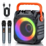 Karaoke Machine with 2 Wireless Microphones,Portable Karaoke Machine for Adul...