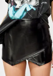 Night All Moody Asymmetrical Skort