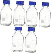 ULTECHNOVO 3sets Reagent Reagent Formula Pitcher Pipette Tap Flask Clear Water Opener Glassware Large Mouth Mason Jars Scientific Tracker Opener Transparent 2pcs*3