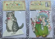 Vtg Kitty Cucumber Cut-Out Paper Dolls 1983 NOS NEW Cat Retro Kitsch 80s quirky