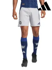 adidas Blue Manchester United Away Authentic Change Shorts 2024-25 (AJ7436) | $58