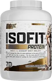 Nutrex Research IsoFit Whey Protein Isolate Powder, Chocolate Shake 2.31 kilograms