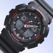 CASIO G-SHOCK GA-100-1A4 Analog & Digital Quartz Shock-Resistant Black Black