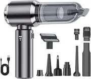 Vortify Black Phantom | Car Vacuum | Handheld Car Vacuum | Vacuum Cleaner | Cordless Vacuum Cleaner | Compact Car Vacuum Cleaner & Blower Cordless Handheld Car Vacuum for Car Home Travel Desktop