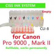 empty CIS CISS ink system for Canon Pixma Pro 9000 & Mark II cli-8 cartridge