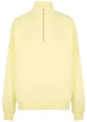 Colorful Standard Half-zip Cotton Sweatshirt - Yellow - L (UK14 / L) L (UK14 / L)