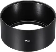 uxcell 67mm Lens Hood, Long Focus Frosted Surface Anti-Reflective Inside Hood with 67mm Front Filter Thread for Camera Lens, Black
