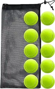 Ｓｉｍｈｏａ 10 Pieces Tennis Balls for Beginner Workout 6.7cm Diameter Training Balls for Games Sports Playing with Dogs Enthusiasts