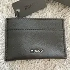 Mimco Black Genuine Leather Drift Card Holder Wallet NEW
