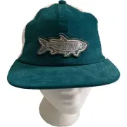 Vineyard Vines Tarpon Patch Corduroy Adjustable Snapback Trucker Hat Cap New