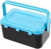 Portable Fishing Bait Box with Waist Clip Multifunctional Tackle Organizer for Worms and Red Worms Lightweight Design for Easy Carrying for Fishing Enthusiasts