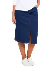 [Fella Hamilton] Denim A-Line Skirt in Indigo