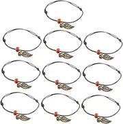 VALICLUD 10pcs Bracelet Anklet Vintage Anklets Fashion Jewelry for Women Accessories Chain Charm Bracelet Anklets for Women Bracelets Hand Woman Bracelet Beach Bracelet Link Hippie Wax Rope