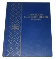 NOS NEW 1858-1921 Canada Five Cent Silver Whitman Album 9502 2-Page, NO COINS