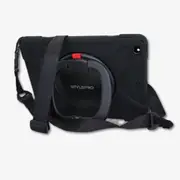 StylePro, iPad 10th gen, tough kids case with stand and shoulder strap, black