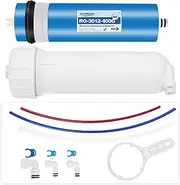 YKMGON 400GPD Reverse Osmosis Membrane Kit with RO Membrane Housing,Wrench,Quick-Connect Fittings,Check Valve and Water Pipe Replacement for Under Sink Home Drinking RO Water Filter System
