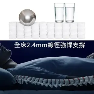 【LooCa】石墨烯EX雙效抗敏乳膠護脊2.4mm獨立筒床墊(單大3.5尺-送保潔墊)